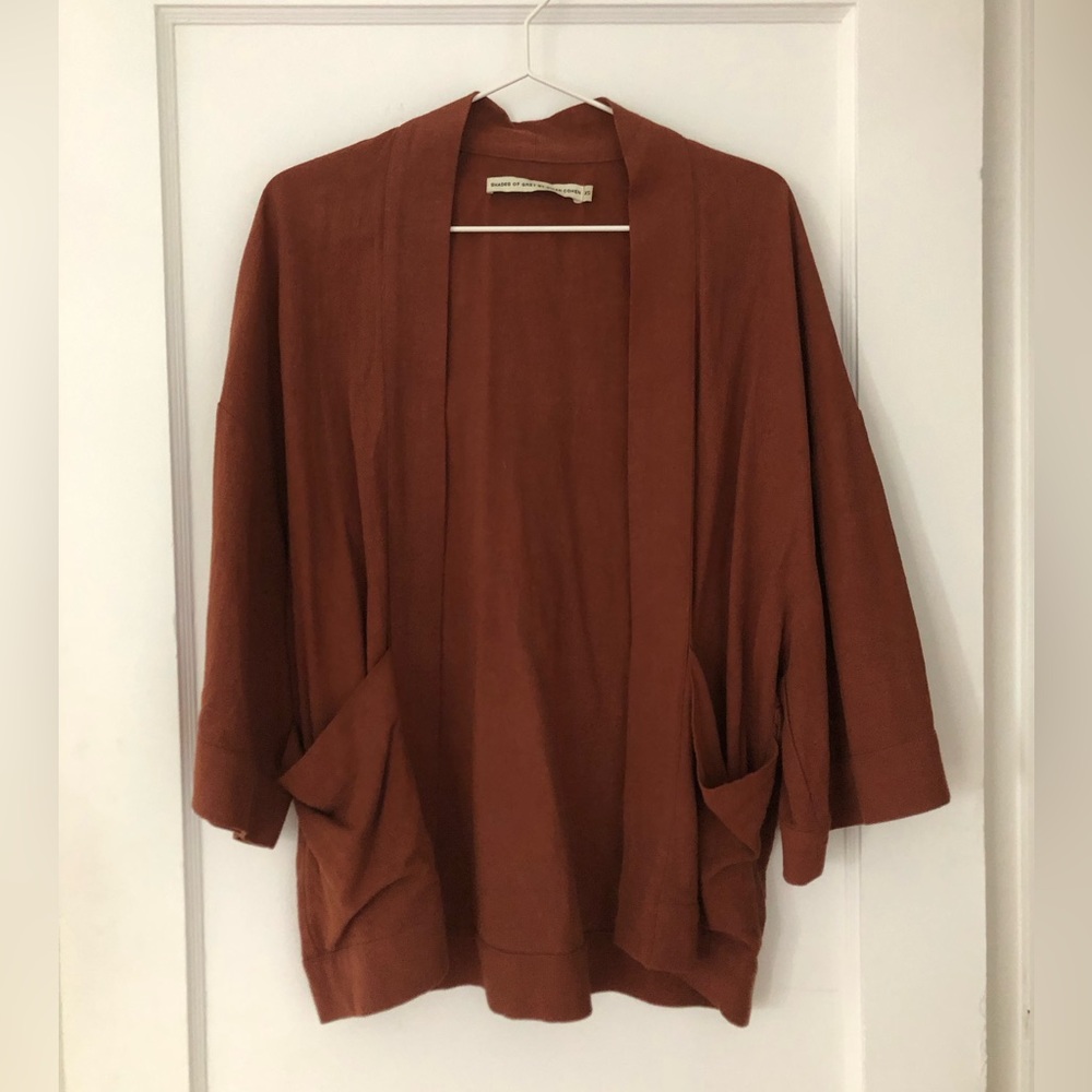 Shades of Grey by Micah Cohen Belted Kimono Cinnamon